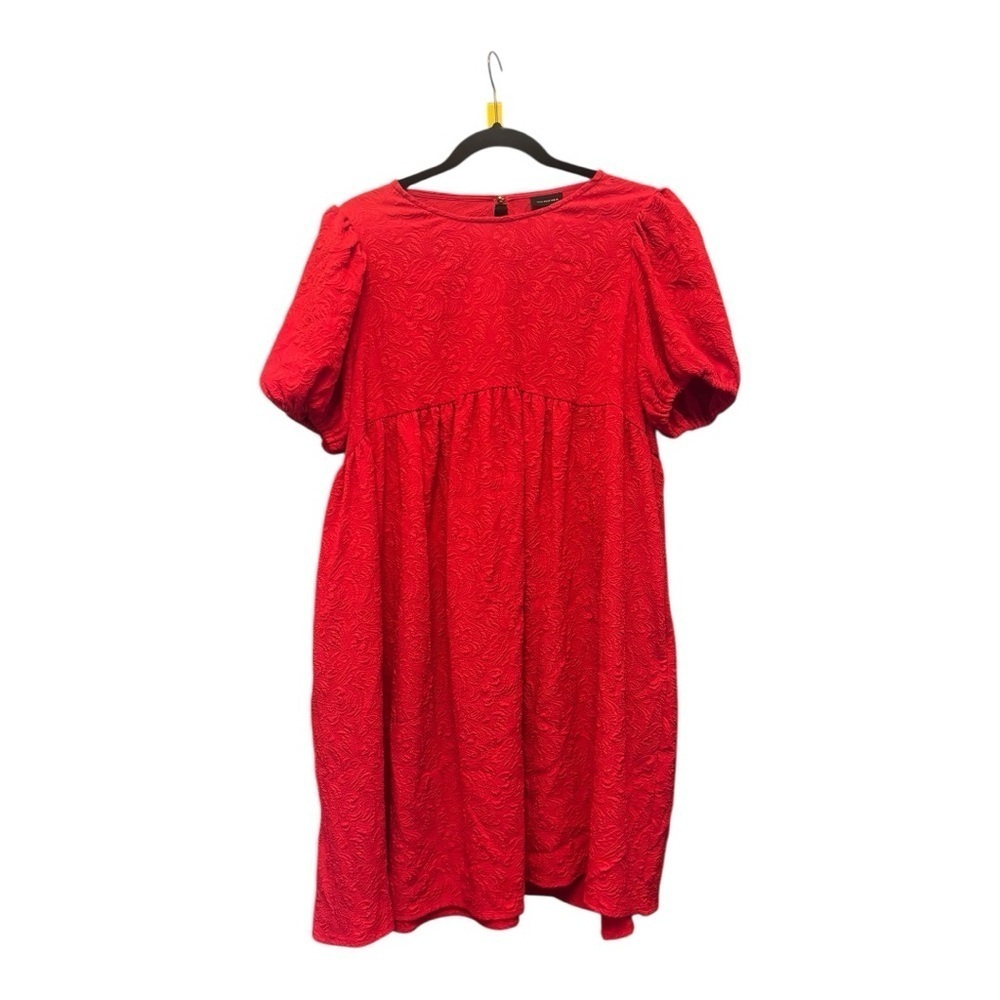 Who What Wear Red Babydoll Dress Size Large (L)